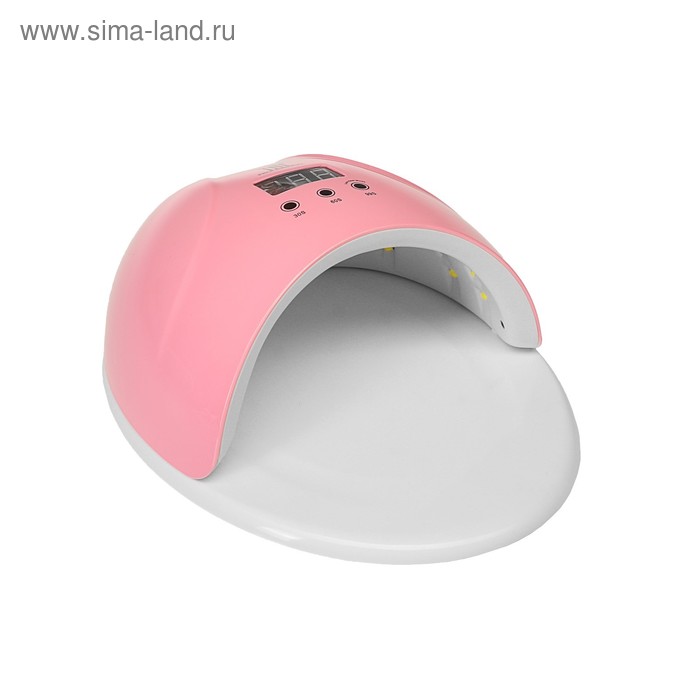 фото Лампа для гель-лака tnl, uv/led, 50 вт, таймер 30/60/99 сек, розовая