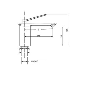 

Смеситель для раковины Timo Halti 4161/00F, хром