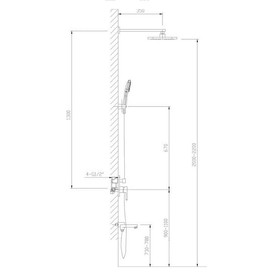 Душевая система Timo Selene SX-3069/00SM (1113), встроенная, хром от Сима-ленд