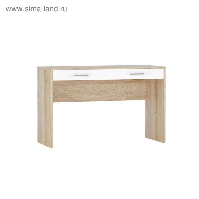 Стол письменный «Стелс 120», 2 ящика, 1200 × 500 × 750 мм, цвет дуб сонома / белый стол письменный gastrorag 750 500 750 белый