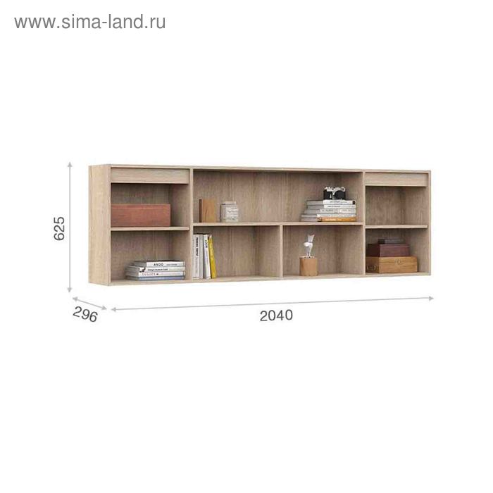 

Тумба навесная «Татани», 2040 × 296 × 625 мм, цвет дуб сонома / латте / крем