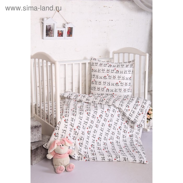 фото Детское постельное бельё baby «пандочки», 112х147 см, 110х150 см, 60х60 см атра