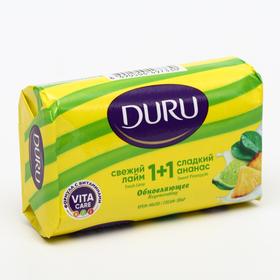 

Крем-мыло DURU 1+1 «Лайм-ананас», 80 г