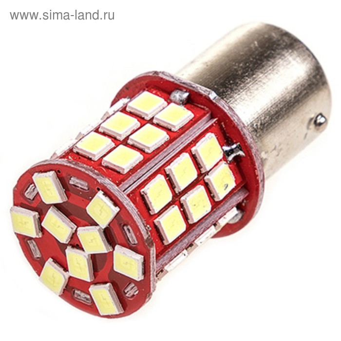 фото Лампа светодиодная s(p21w), 12в 45smd диодов, с цоколем skyway0