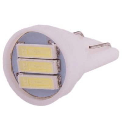 Лампа светодиодная T10 (W5W), 12В 3SMD без цоколя Skyway,