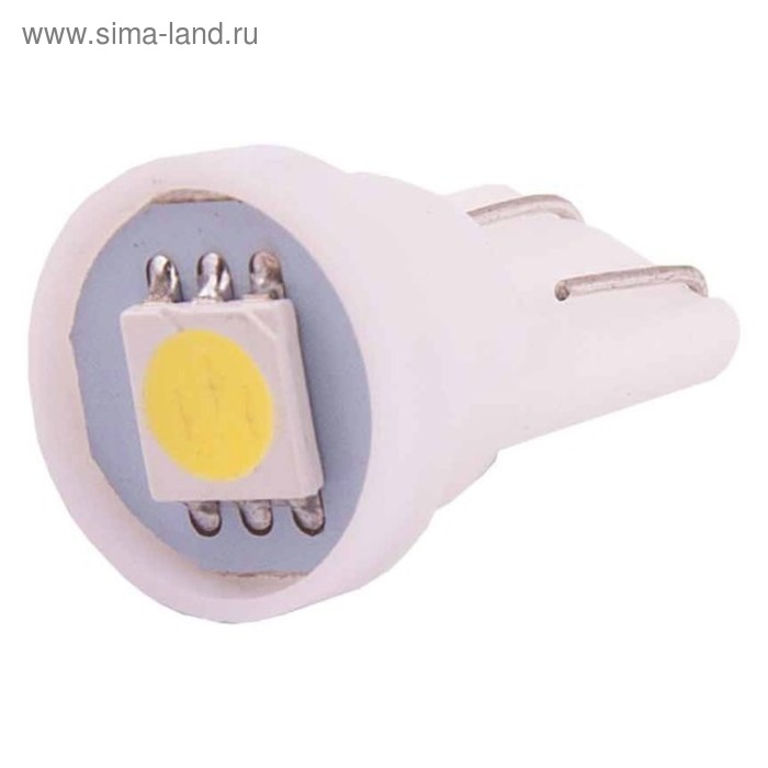 Лампа светодиодная Skyway T10 (W5W), 12 В, 1 SMD диод, без цоколя, S08201088 лампа светодиодная skyway t10 w5w 12 в 3 smd диода без цоколя s08201369