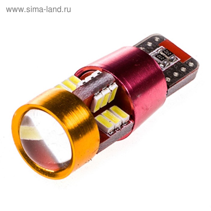 фото Лампа светодиодная t10(w5w), 12в 27 smd диодов, без цоколя skyway,