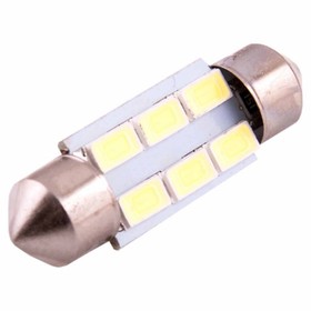 Лампа светодиодная T11(C5W), 12В 6 SMD диодов, c цоколем 36 мм, Skyway,, S08201180