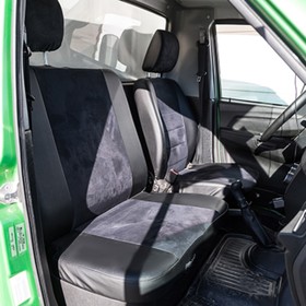 

Чехлы сиденья УАЗ Профи, 3х местный, 2017-н.в., жаккард 6 предметов Skyway черный/Серый, U3-2