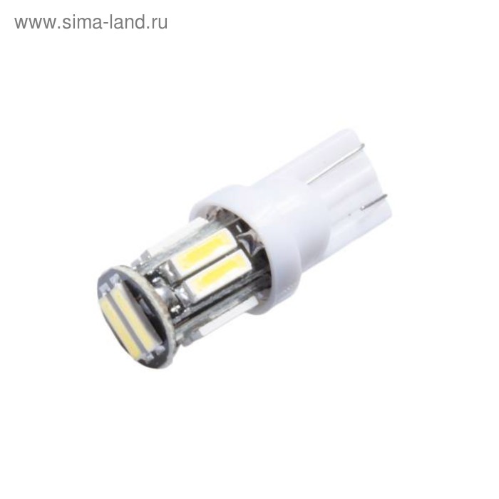 фото Лампа светодиодная t10(w5w), 12в 10 smd диодов, без цоколя skyway,