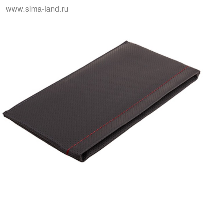 фото Карман-органайзер между сиденьями skyway 29х16 см, кожа перф. серый, строчка красная
