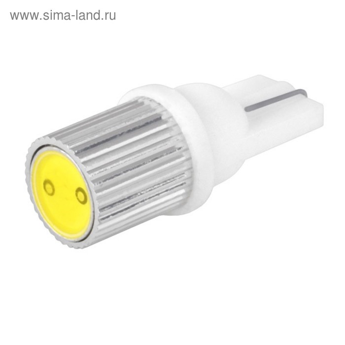 Лампа светодиодная Skyway T10 (W5W), 12 В, 1 SMD, радиатор, без цоколя, S08201098 лампа светодиодная skyway t10 w5w 12 в 1 smd extra light без цоколя радиатор синяя 2 шт