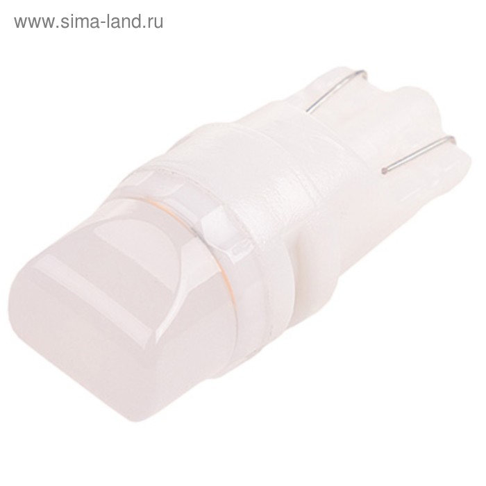 фото Лампа светодиодная t10(w5w), 12в 3 smd диода, 1 конт без цоколя желтая skyway,