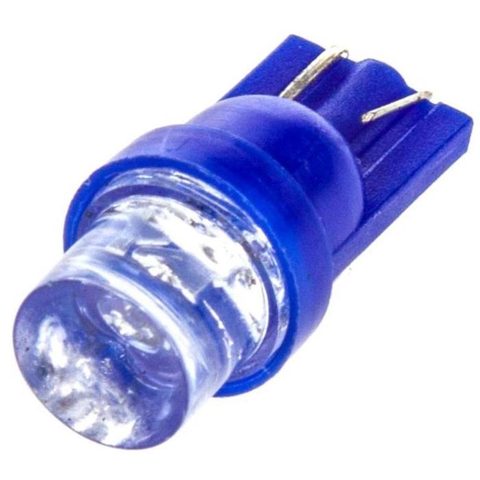 Лампа светодиодная Skyway T10 (W5W), 24 В, 1 диод без цоколя, конус, синяя лампа светодиодная skyway t10 w5w 12 в 1 диод без цоколя s08201068