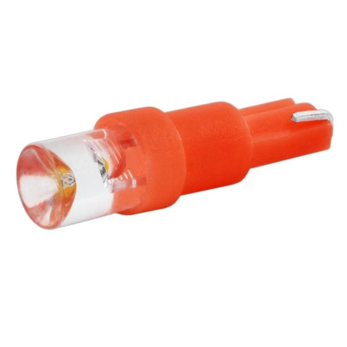 Лампа светодиодная T5W1,2W, 12В 1 диод без цоколя красная Skyway,, S08201381