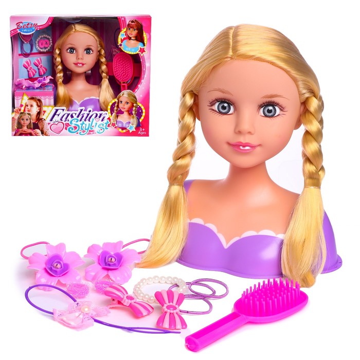 цена Кукла-манекен для создания причёсок «Катрина» с аксессуарами