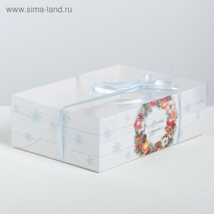 

Коробка для капкейка «Happy New Year», 23 × 16 × 7.5 см