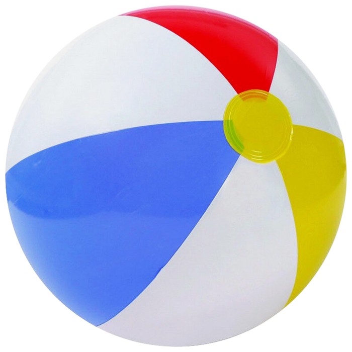 Мяч пляжный «Цветной», d=51 см, от 3 лет, 59020NP INTEX мяч пляжный надувной человек паук d 51 см от 2 лет