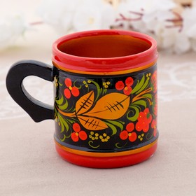 

Кружка,средняя, 8х9 см, хохлома