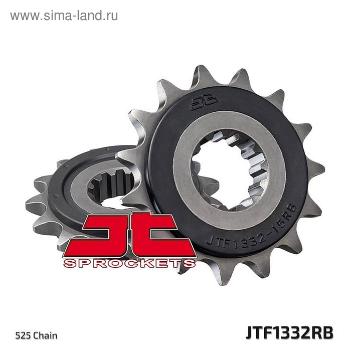 

Звезда ведущая JT sprockets 1332.15RB, цепь 525, 15 зубьев