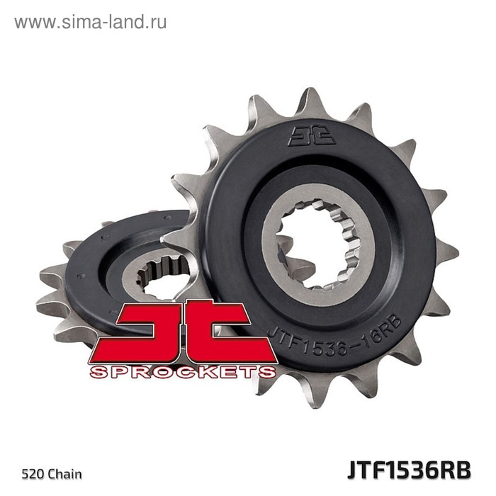 

Звезда ведущая JT sprockets 1536.16RB, цепь 520, 16 зубьев