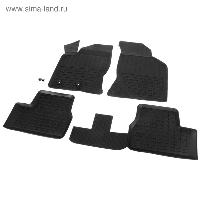 фото Коврики салона литьевые rival lada granta lb/sd/hb/sw 2011-н.в., 4 шт., 66001001