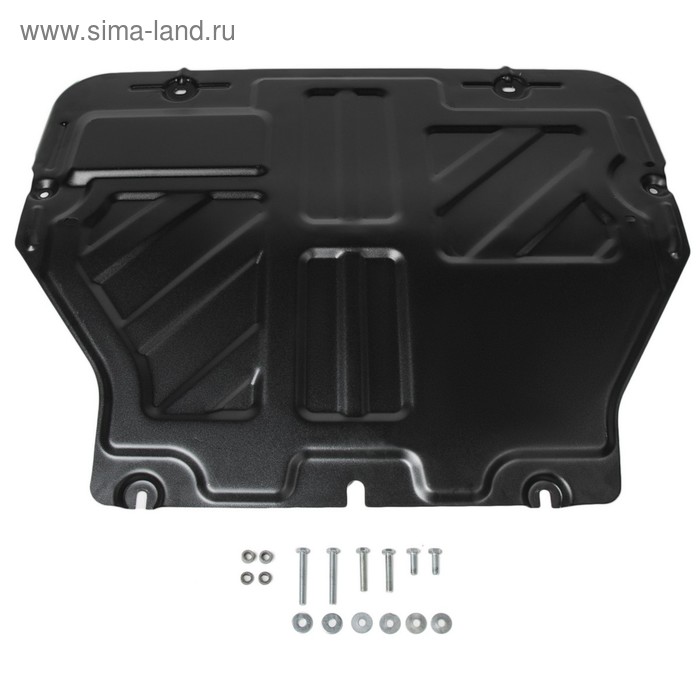 фото Защита картера и кпп rival volkswagen multivan t5 2003-2015, st 2mm, 111.5806.2