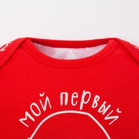 

Боди Крошка Я "Новогодний Пингвинчик", красный, р.28, рост 86-92