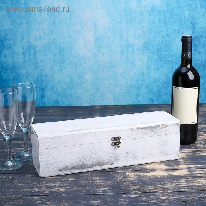 Ящик под вино, состаренный, 10×35×10см