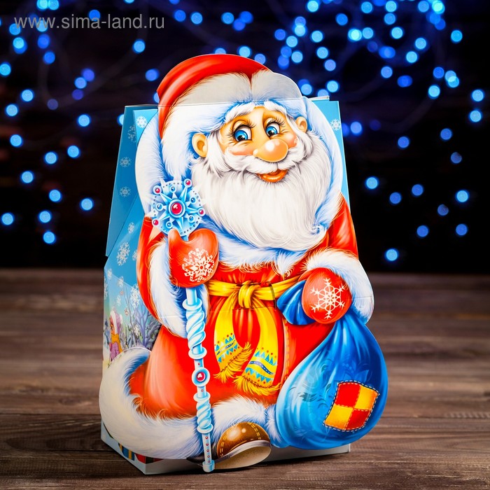 Подарочная коробка Дед Мороз, 27 х 8,6 х 16,5 см