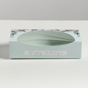 Упаковка для кондитерских изделий Happy holidays, 20 × 10 × 5 см от Сима-ленд