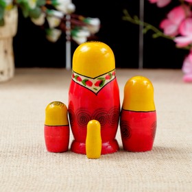 

Матрёшка "Семёновская", 4 кукольная, 9х4 см