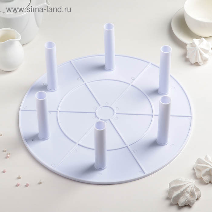 Подставка для разделения уровней торта d=30 см, 6 держателей 10×1,8 см