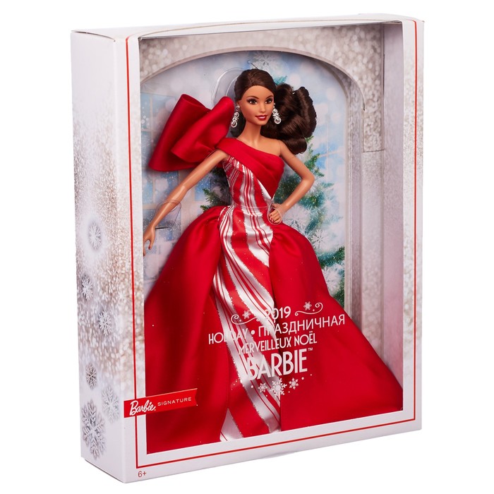 Кукла Barbie «Праздничная брюнетка»