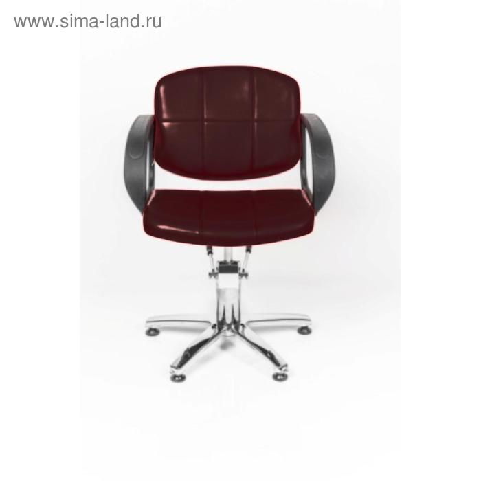 Кресло парикмахерское Стандарт, пятилучье, цвет коричневый 600×600 мм