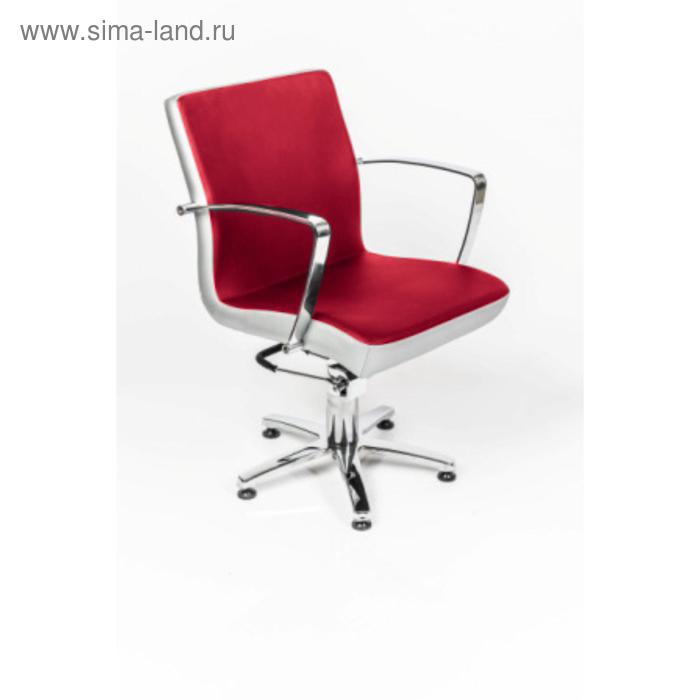 Кресло парикмахерское Инекс, пятилучье, цвет красный 610х700 мм