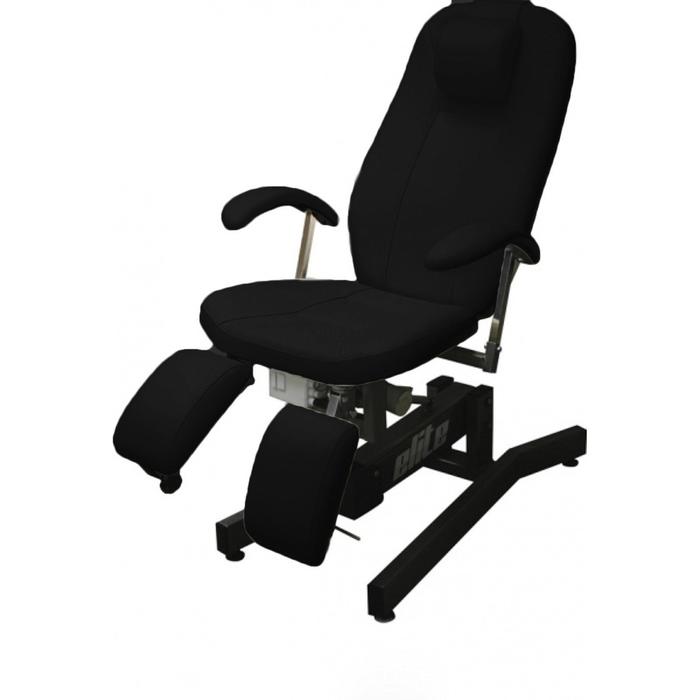 Кресло педикюрное Элит 1 мотор, цвет чёрный