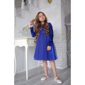 

Платье нарядное детское KAFTAN, рост 98-104 см (30), синий