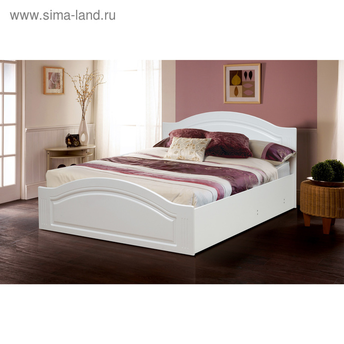 Кровать МДФ с подъёмным механизмом, 800х2000 мм, цвет белый кровать мдф с подъёмным механизмом 1600х2000 мм цвет белый