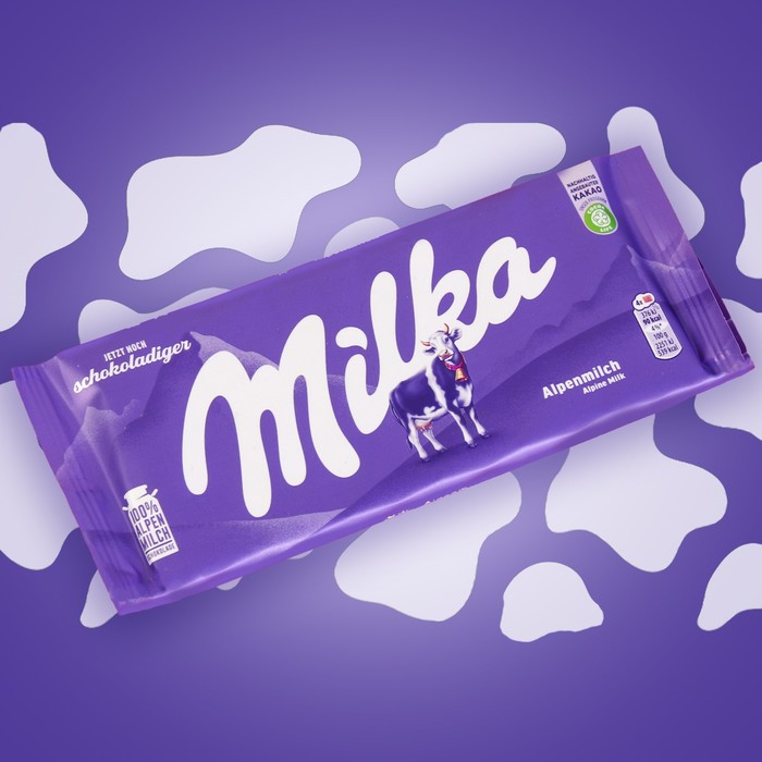 Шоколад молочный Milka, 100 г шоколад молочный пористый milka bubbles капучино 97 г