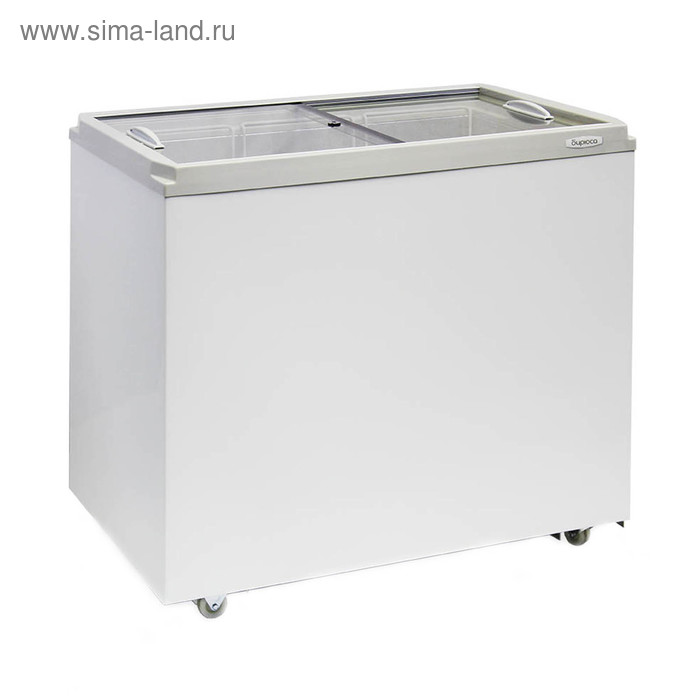 

Морозильный ларь "Бирюса" 260VZ, 240 л, 3 корзины, прямая стеклянная крышка, замок, белый