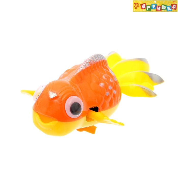 Игрушка заводная, водоплавающая, "Рыбка", цвета МИКС