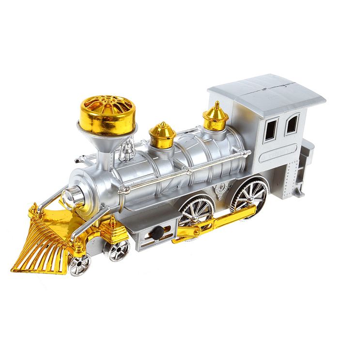 Паровоз инерционный, цвета МИКС