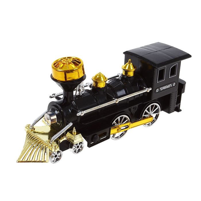 Паровоз инерционный, цвета МИКС