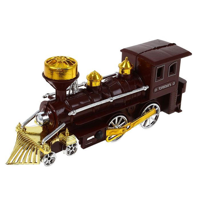 Паровоз инерционный, цвета МИКС