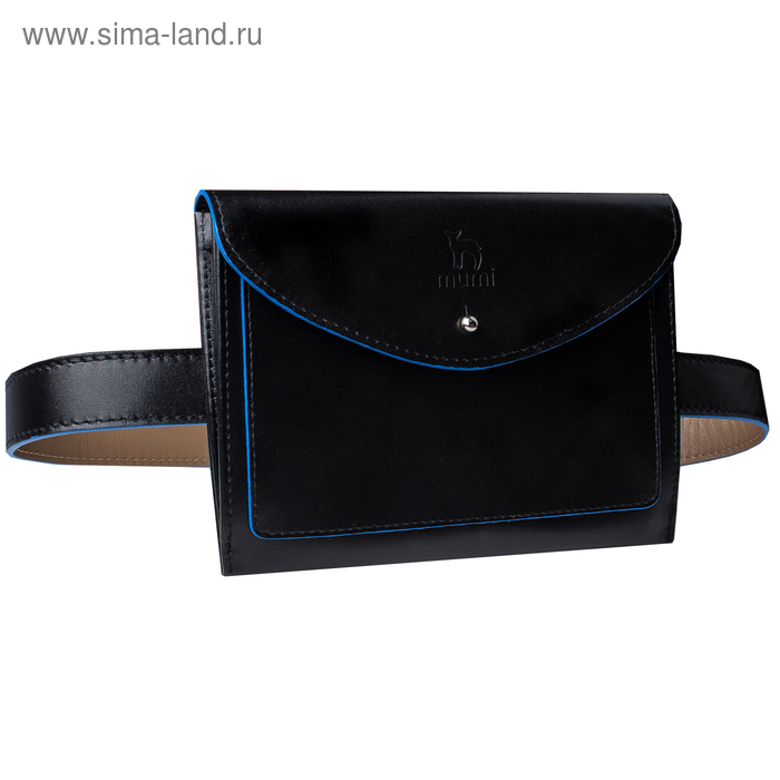 фото Поясная сумка, регулируемый ремень, цвет черно-синий dimanche