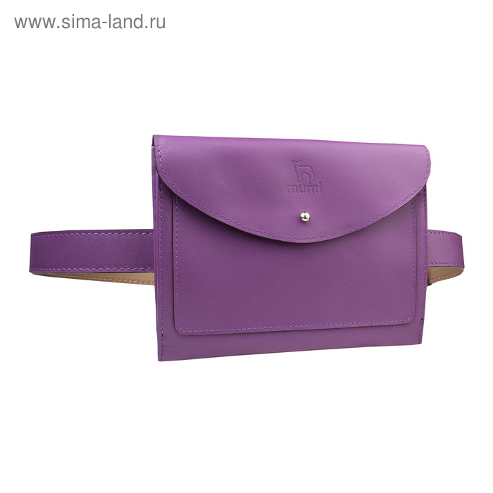 фото Поясная сумка, регулируемый ремень, цвет пурпурный dimanche