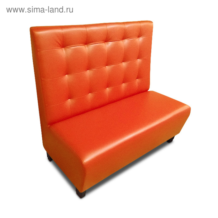 Диван «Фаст-фуд Пл», 1200 × 650 × 1100 мм, экокожа, цвет оранжевый