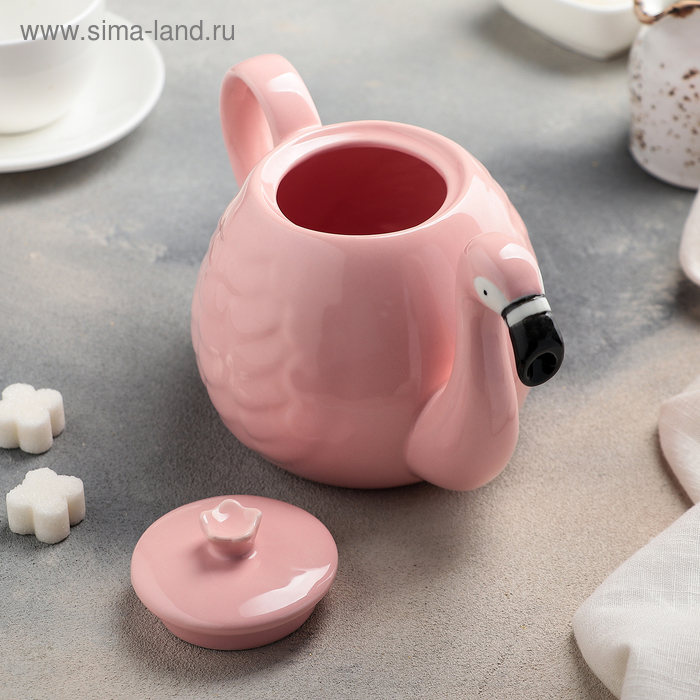 

Чайник заварочный «Фламинго», 800 мл, цвет розовый