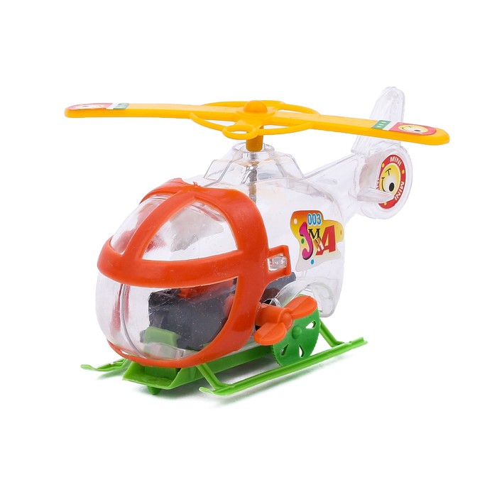 Грузовик инерционный "Автовоз", с 2 вертолетами и 2 мотоциклами, цвета МИКС